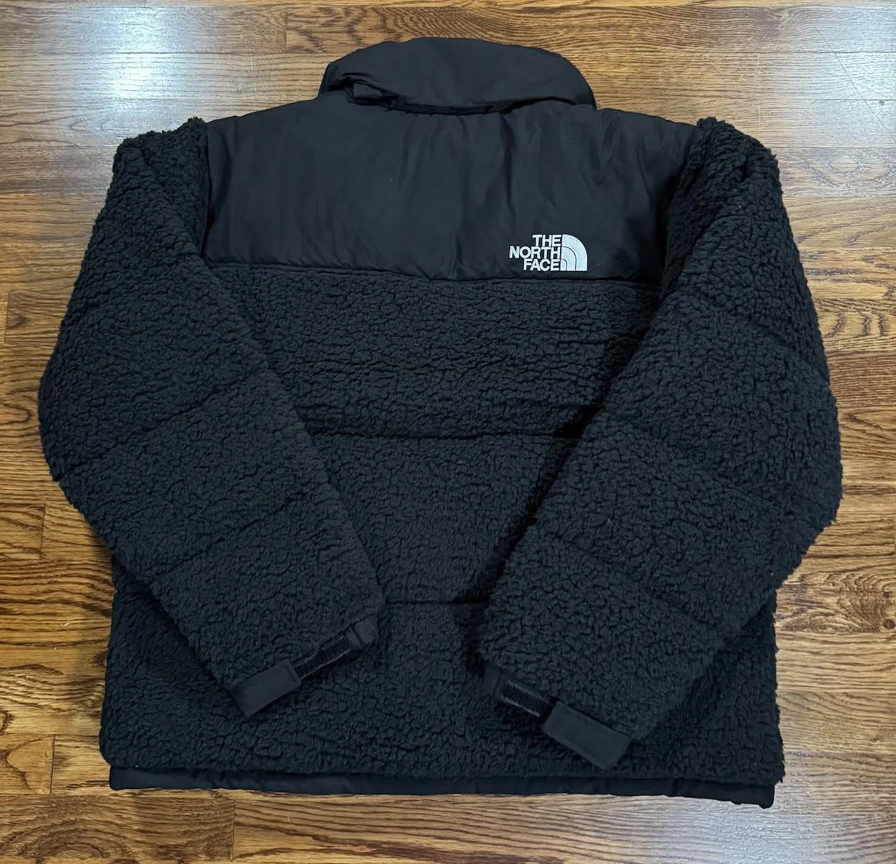 The North Face High Pile Black Sherpa Nuptse Jacket (Size L) NWT